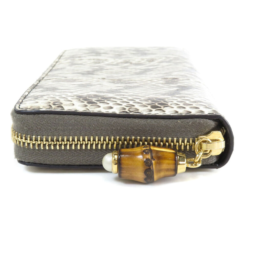 Gucci Nimfair Bamboo Long Wallet Python Leather - image 3